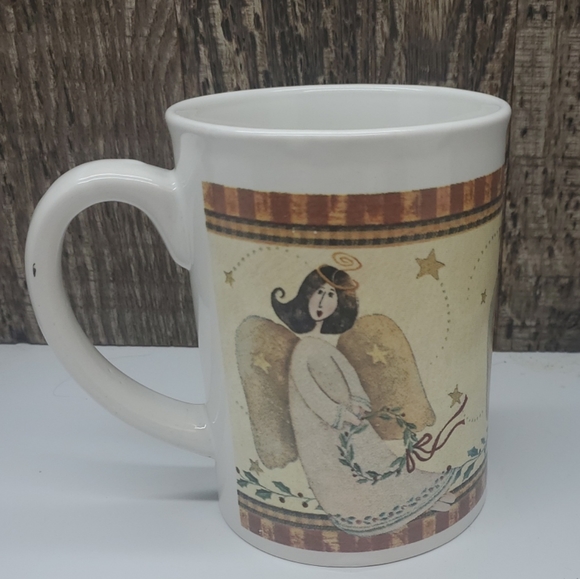 Ceramic Joy Angel Coffee Cup Mug by Michael's Stores 11 Ounces Large Handle - Picture 3 of 6